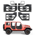 Vamzdinės durys visureigiams VEVOR Jeep Wrangler JL / Gladiator JT, 4 durų komplektas