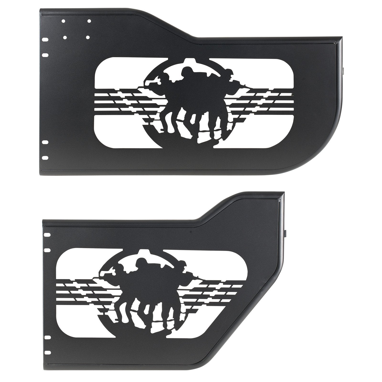 Vamzdinės durys visureigiams VEVOR Jeep Wrangler JL / Gladiator JT, 4 durų komplektas