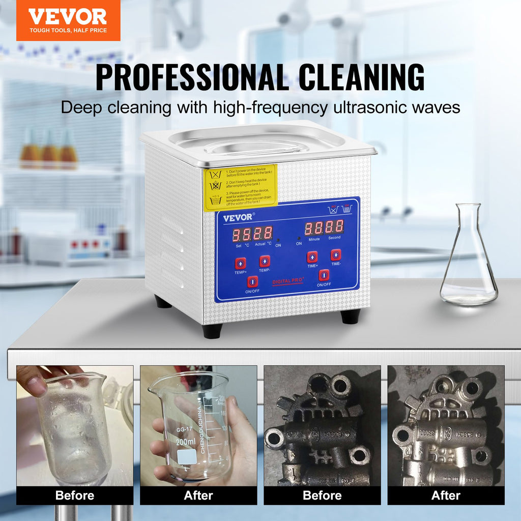 Ultragarsinė vonelė VEVOR Professional, 1,3 l