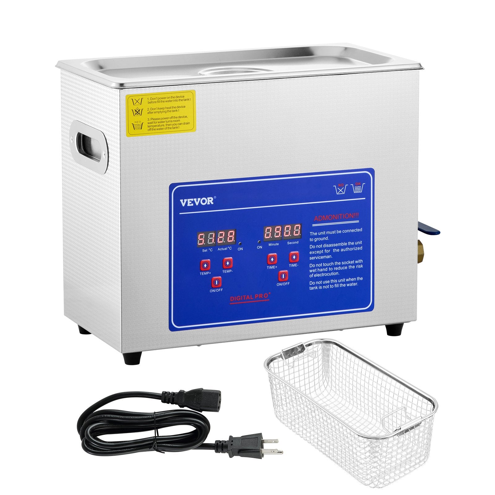Ultragarsinė valyklė VEVOR Professional, 6 l