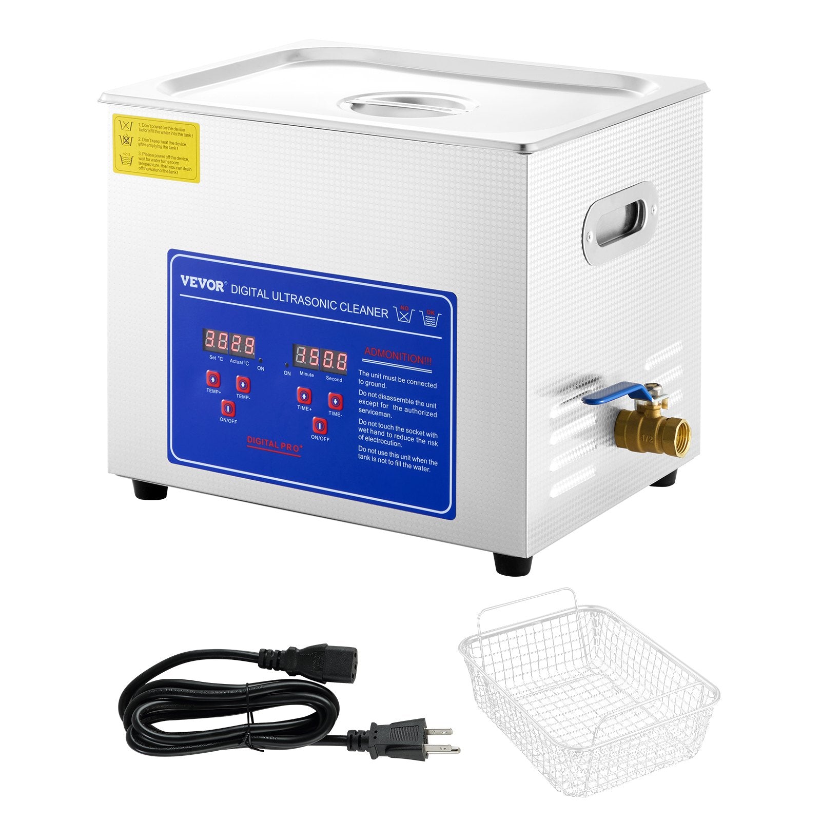 Ultragarsinė vonelė VEVOR Professional, 10 l