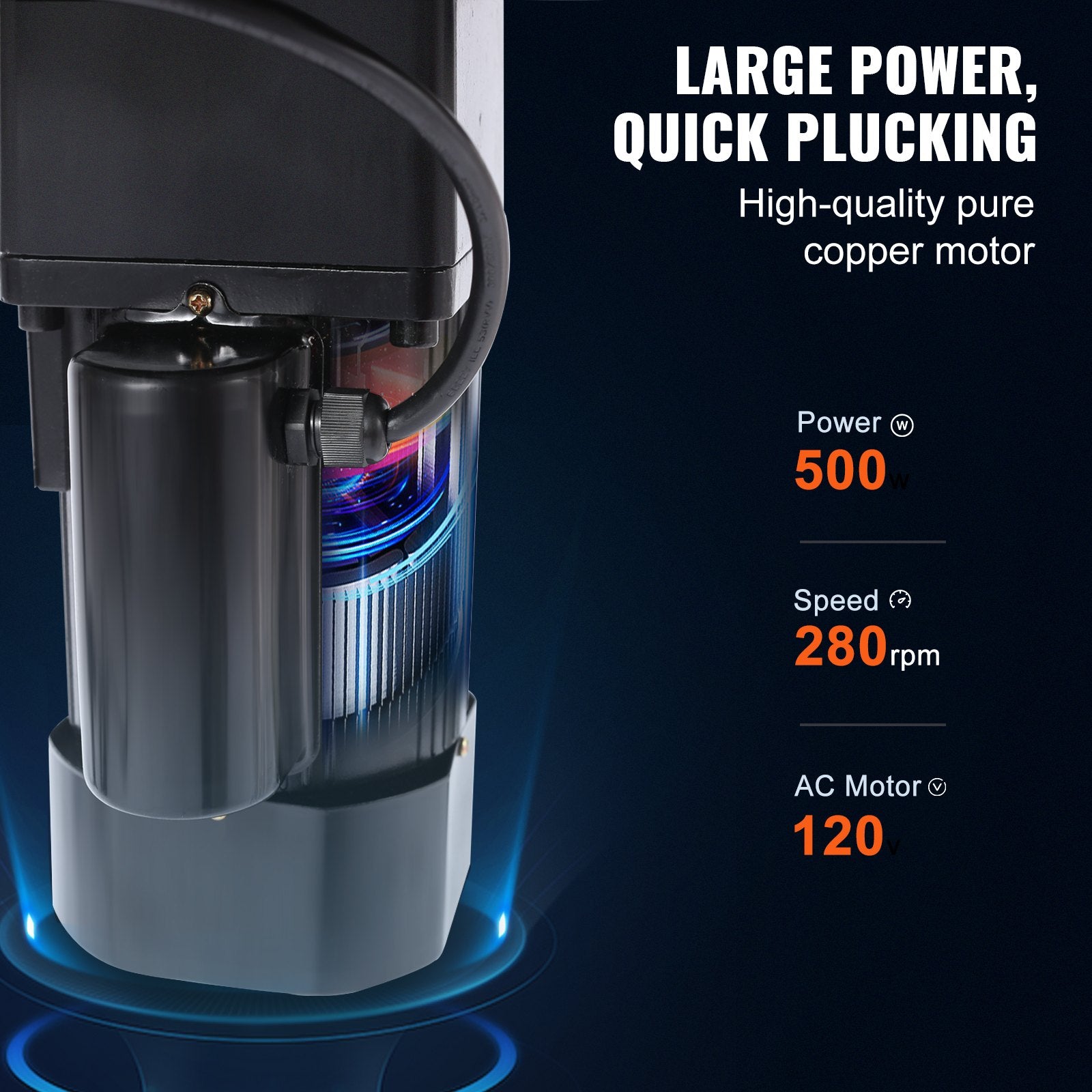 Vištų pešimo mašina VEVOR TM-50, 550 W