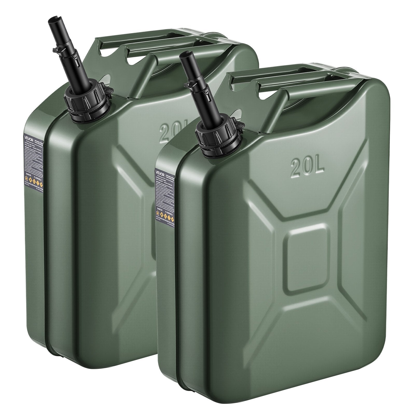 Metalinė kuro kanistra VEVOR Yoilp3001, 20 l, 2 vnt.