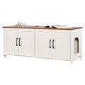 Kačių tualeto spintelė VEVOR SR253073WH, 120 cm