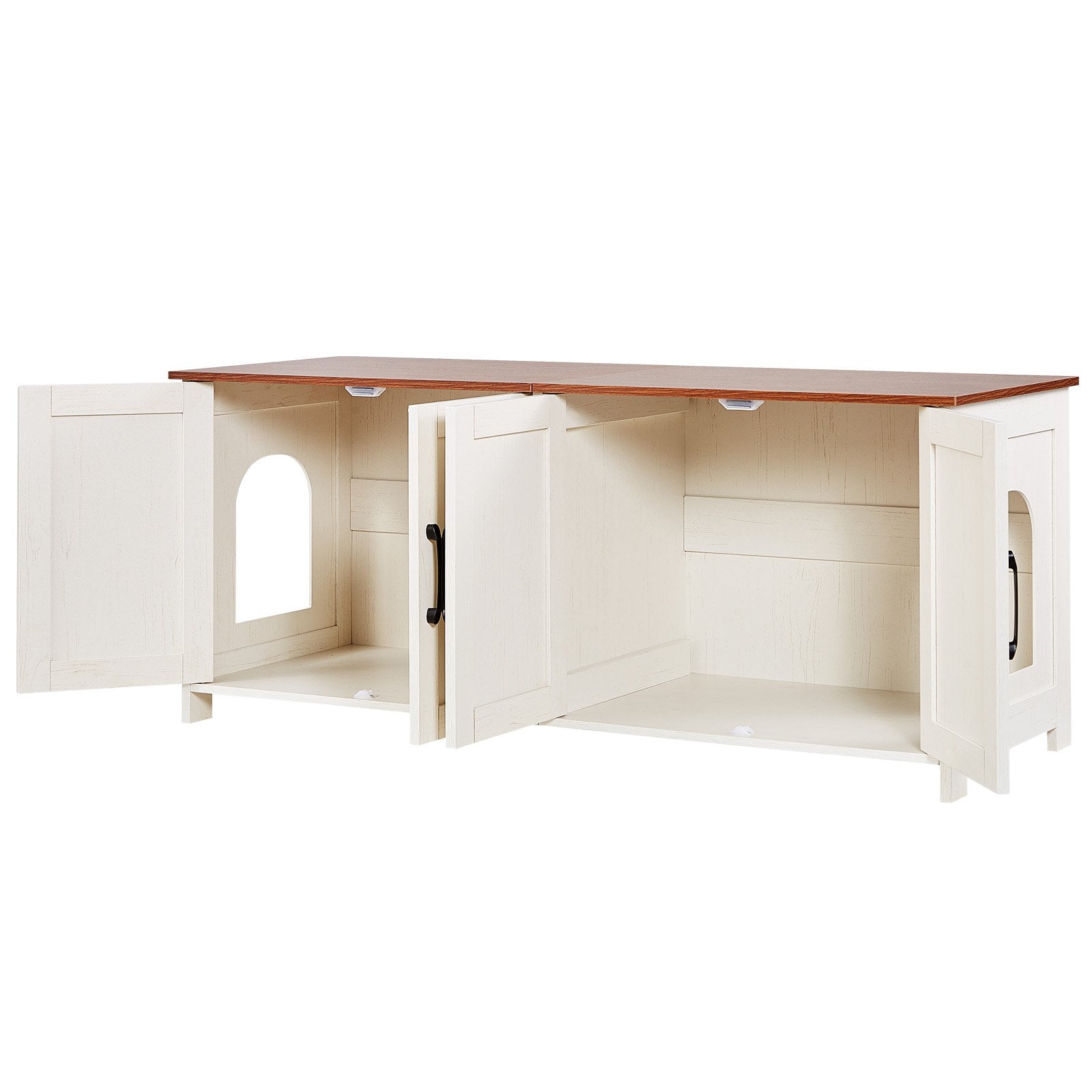 Kačių tualeto spintelė VEVOR SR253073WH, 120 cm
