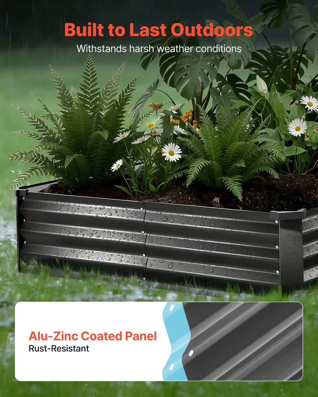 Pakeliamos lysvės VEVOR YJ-ZZC004, 2 vnt., 240x120x30 cm