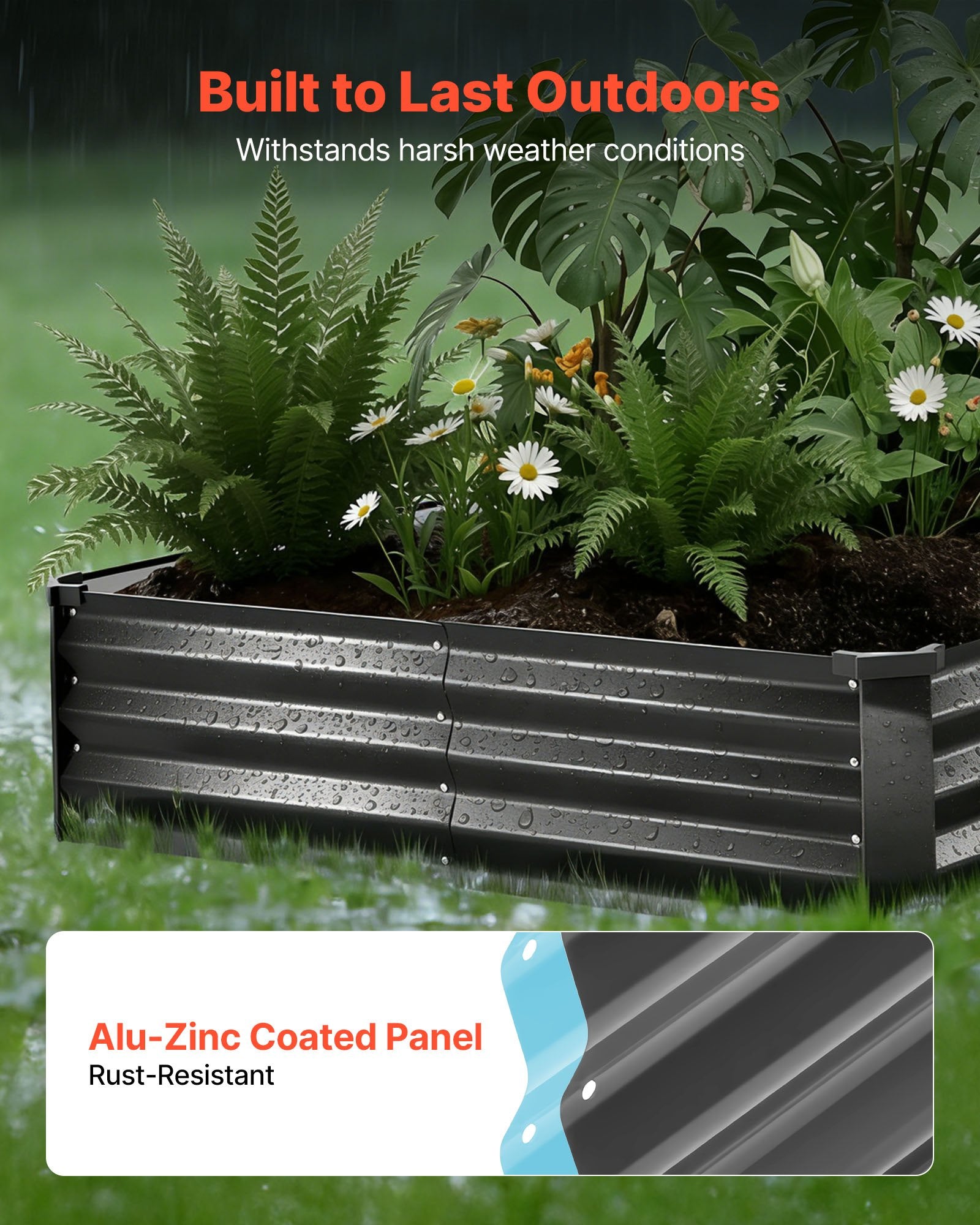 Pakeliamos lysvės VEVOR YJ-ZZC004, 2 vnt., 240x120x30 cm