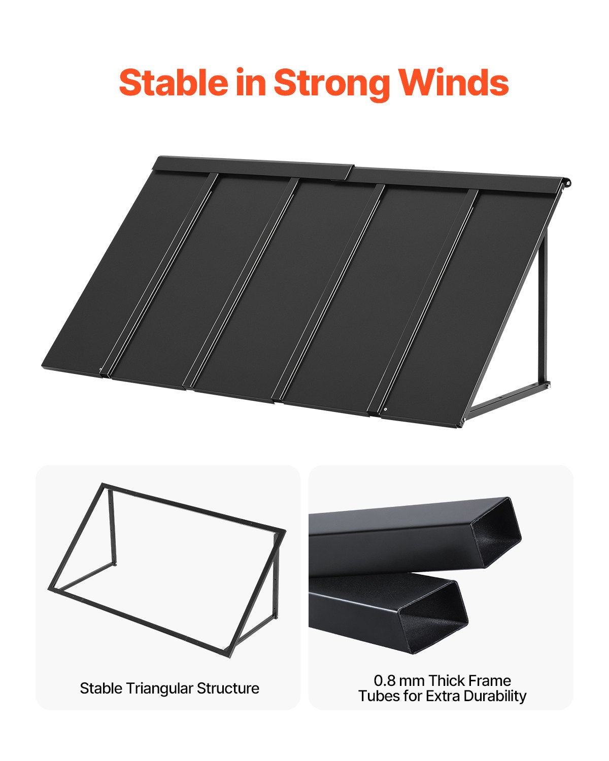 Metalinis stogelis virš durų ir langų VEVOR CGW-56INCH, 143 x 61 cm