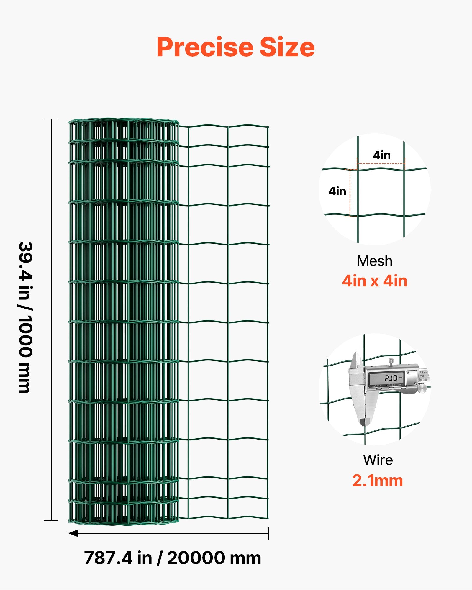 Tvoros tinklas ūkiui VEVOR WGFS250010, 1 x 20 m