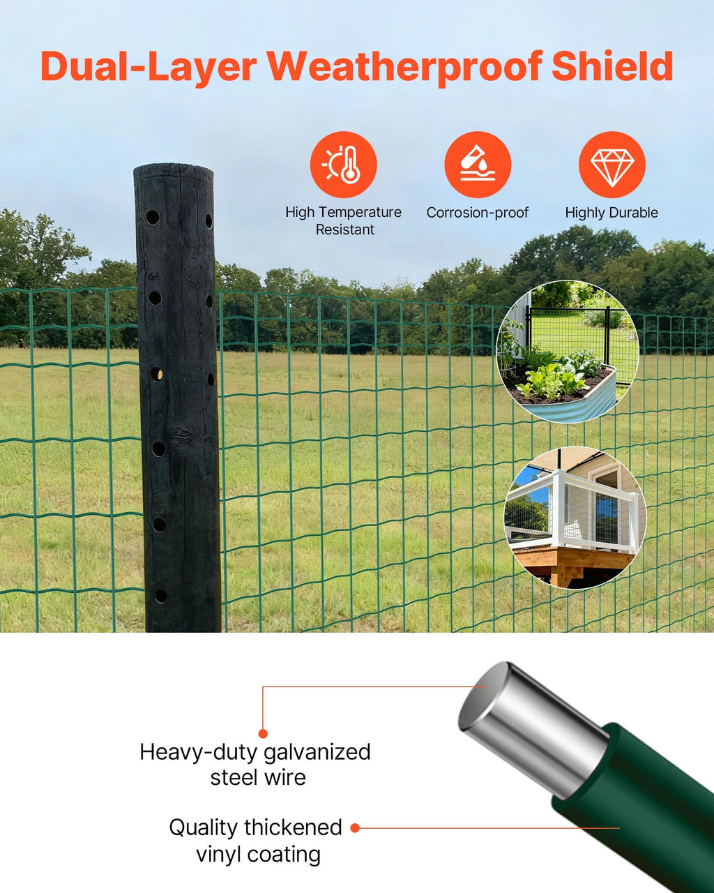 Ūkio tvora VEVOR WGFS25009, 1 x 25 m