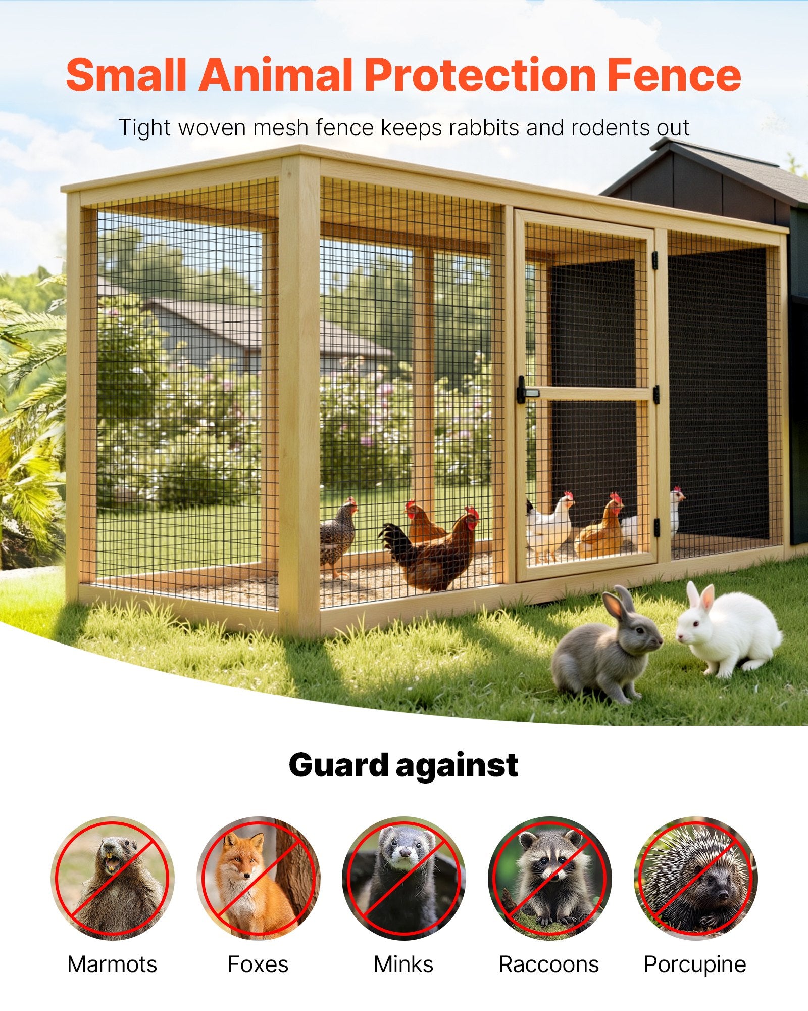 Tvoros tinklas VEVOR WGFS25002, 91 cm x 7,62 m