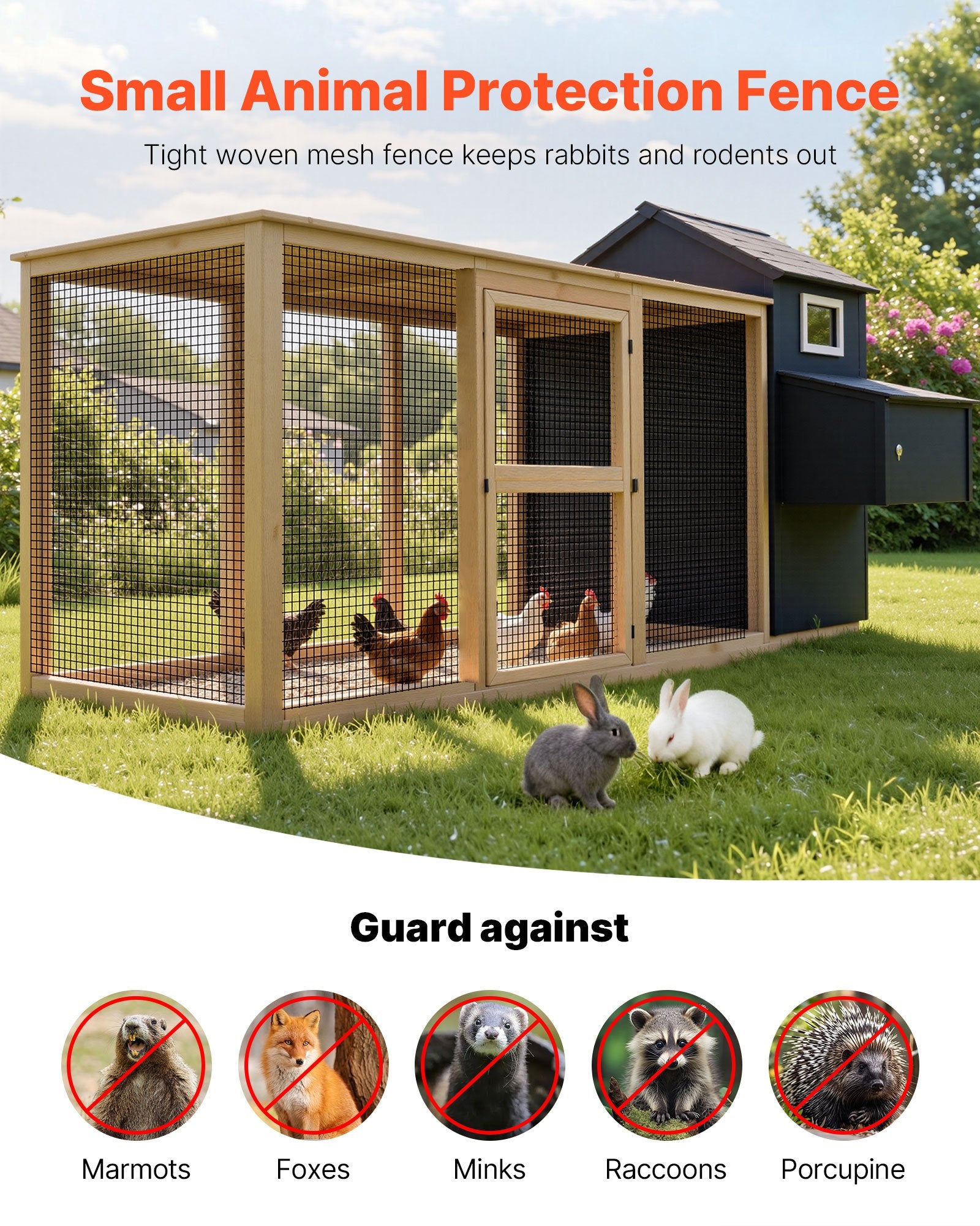 Tinklo tvora VEVOR WGFS25005, 152 cm x 15,2 m