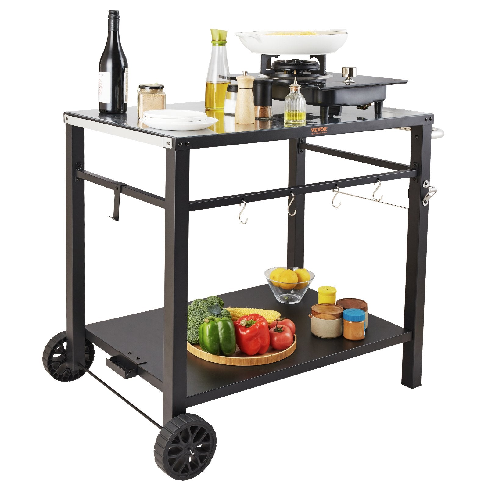 Lauko kepsninės ir maisto ruošimo stalas VEVOR TB0110001, 850x550 mm stalviršis