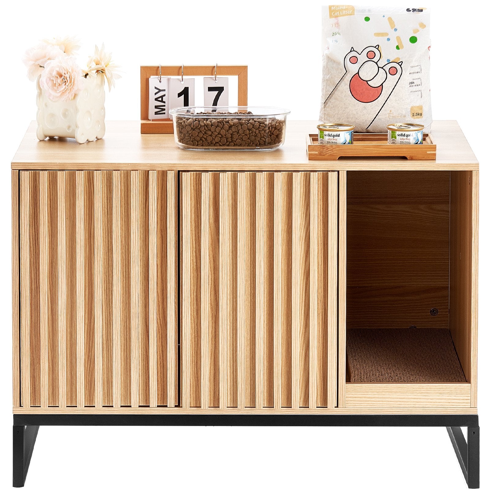 Kačių tualeto spintelė VEVOR CWM001, 80 cm ilgio