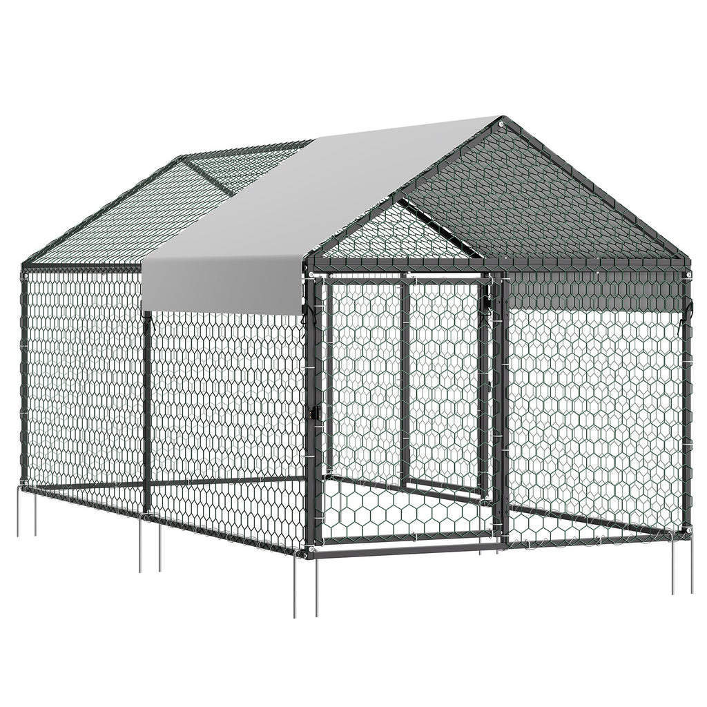 Metalinis vištidės aptvaras VEVOR CRCFG0102, 1 x 2 x 1 m
