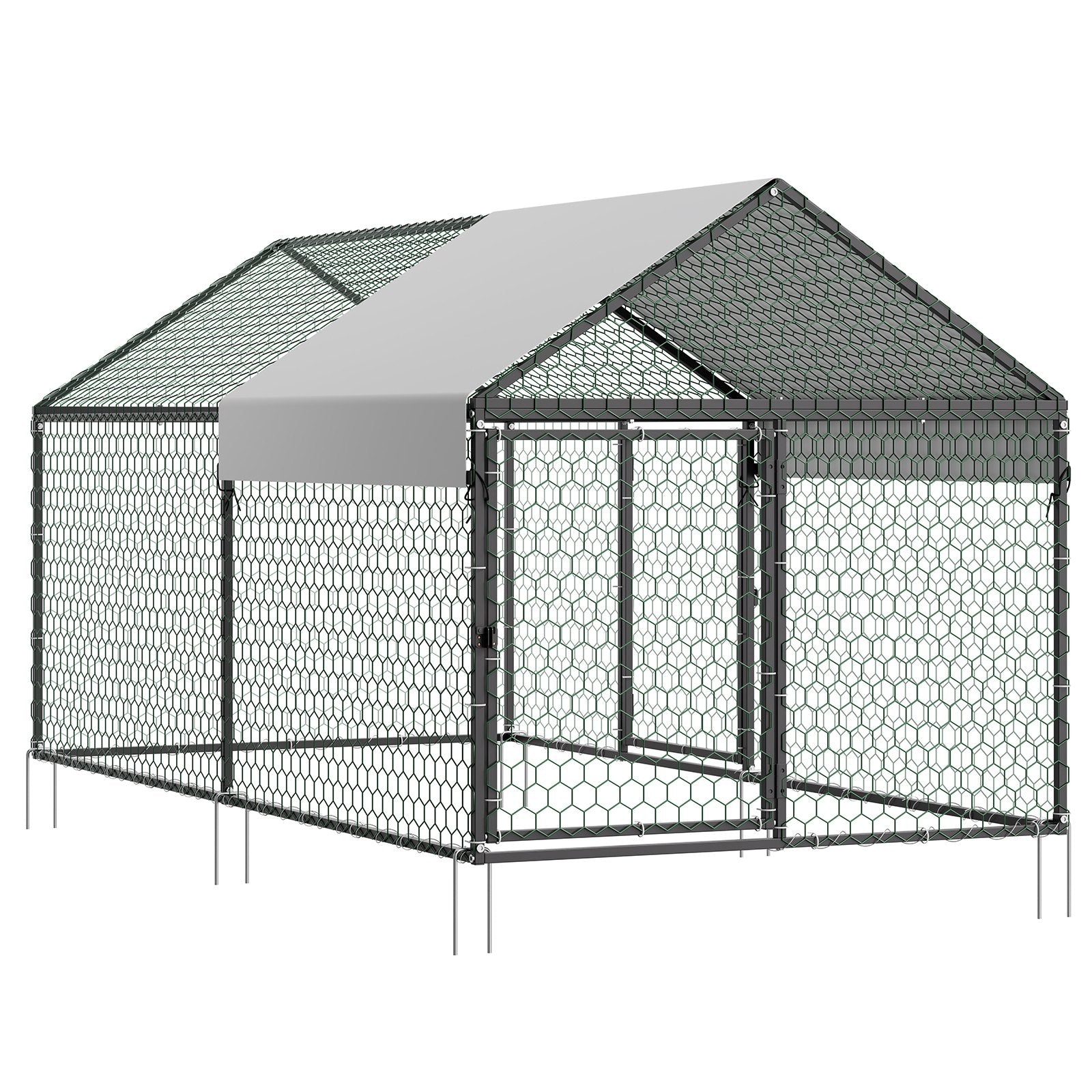 Metalinis vištidės aptvaras VEVOR CRCFG0102, 1 x 2 x 1 m