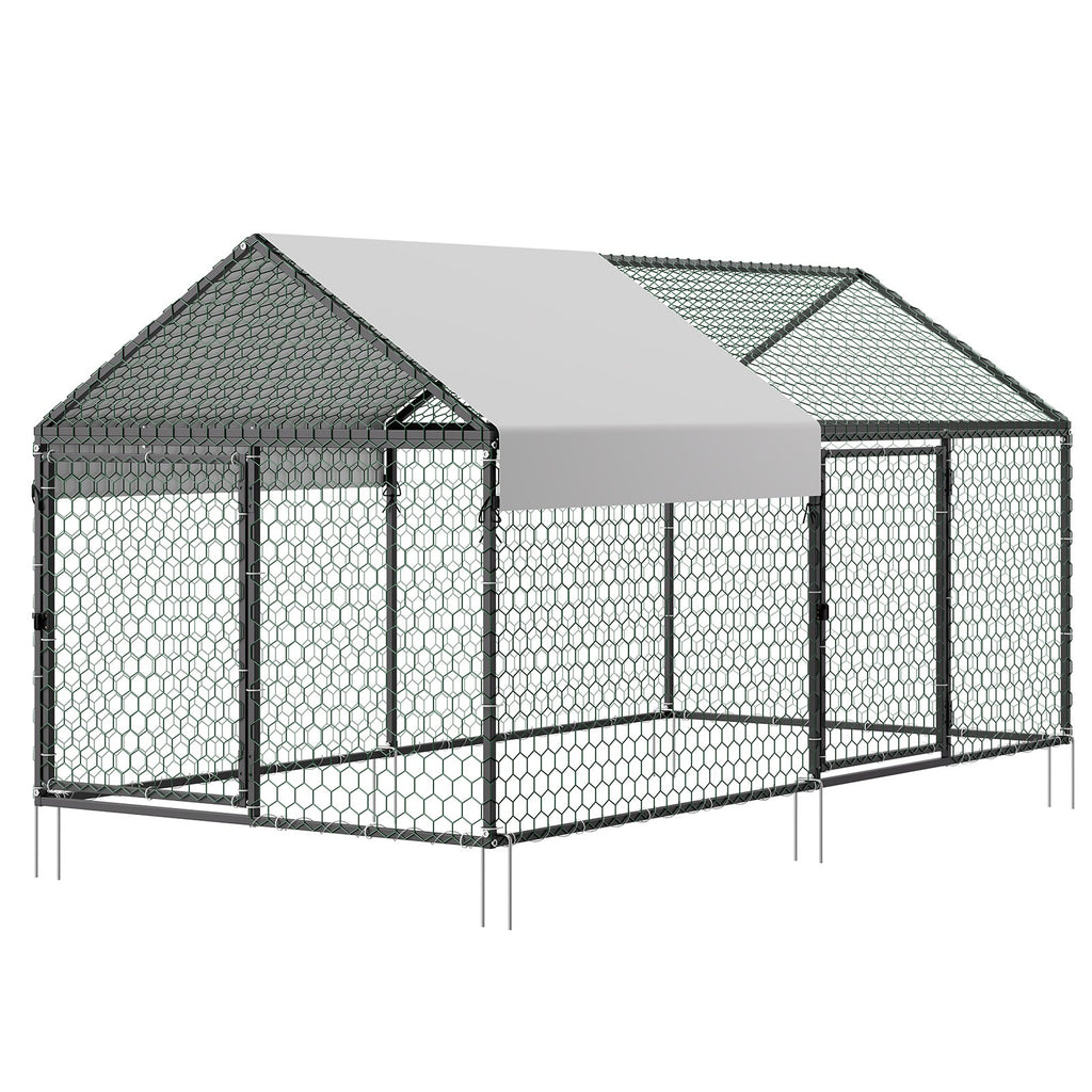 Metalinis vištidės aptvaras VEVOR CRCFG0102, 1 x 2 x 1 m
