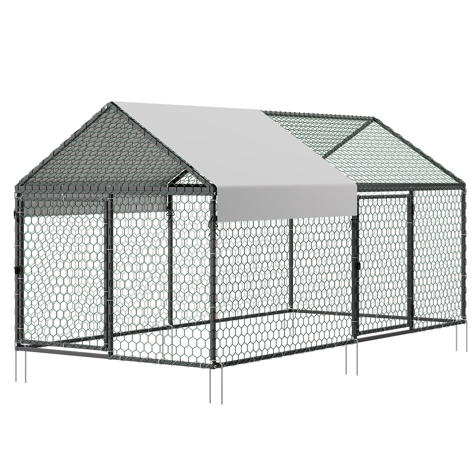 Metalinis vištidės aptvaras VEVOR CRCFG0102, 1 x 2 x 1 m