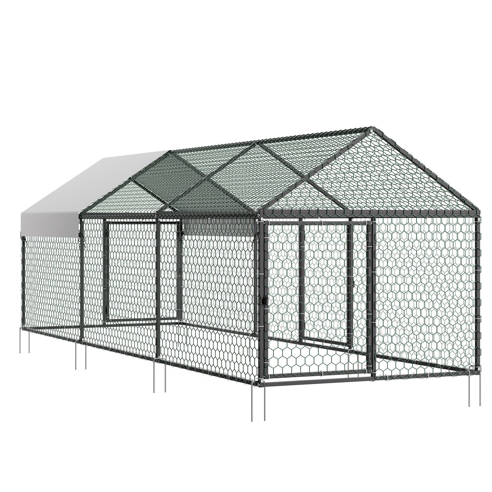 Metalinis vištidės aptvaras VEVOR CRCFG0103, 1 x 3 x 1 m