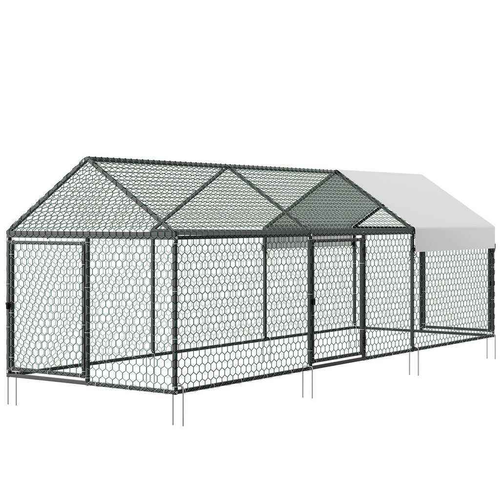 Metalinis vištidės aptvaras VEVOR CRCFG0103, 1 x 3 x 1 m