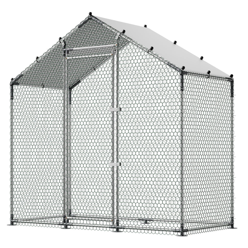 Metalinis vištidės aptvaras VEVOR CRC0201, 2 x 1 x 2 m