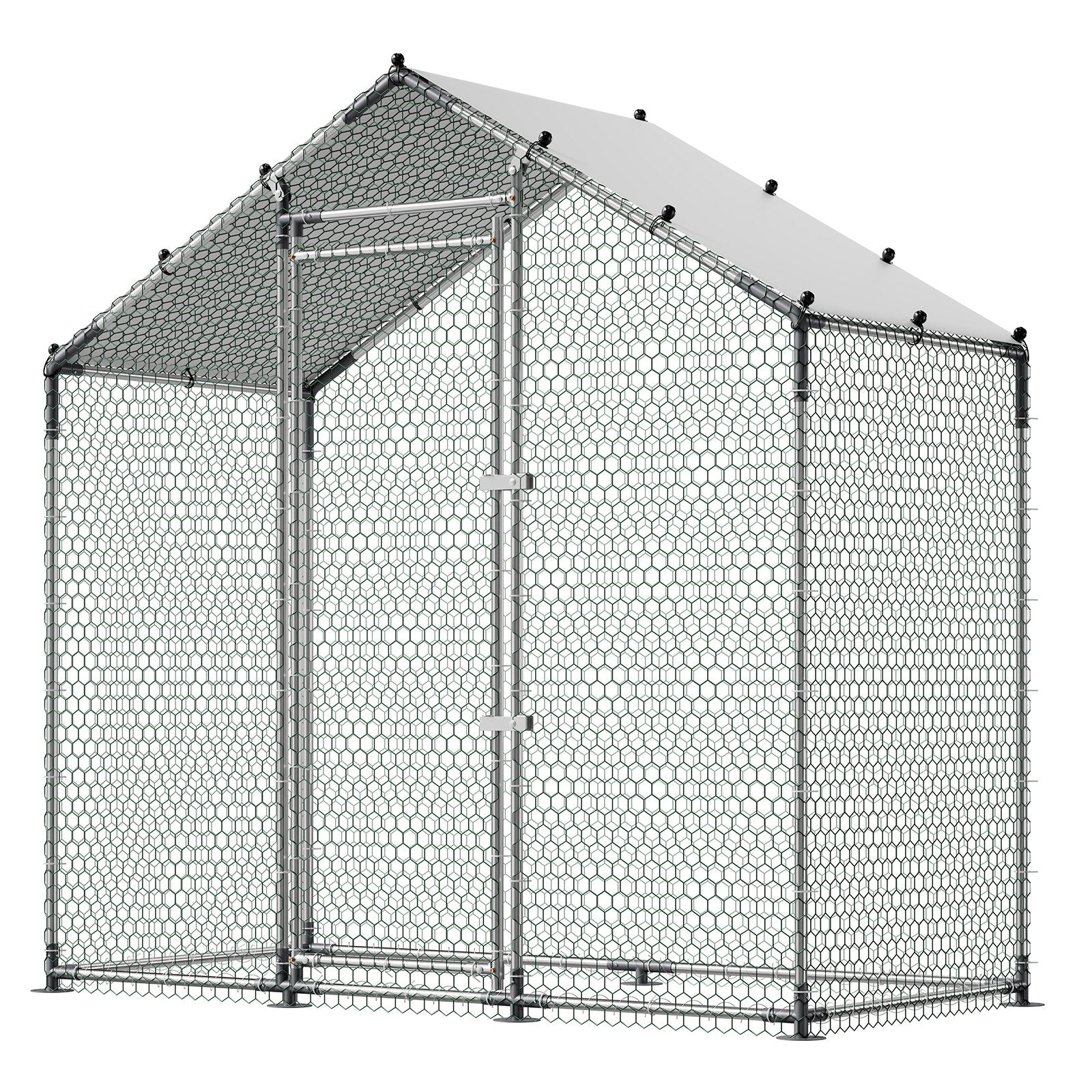 Metalinis vištidės aptvaras VEVOR CRC0201, 2 x 1 x 2 m