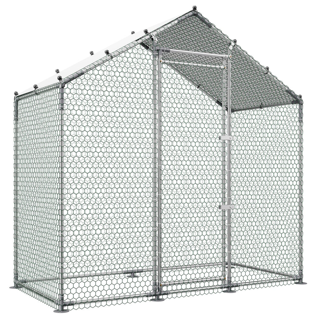 Metalinis vištidės aptvaras VEVOR CRC0201, 2 x 1 x 2 m