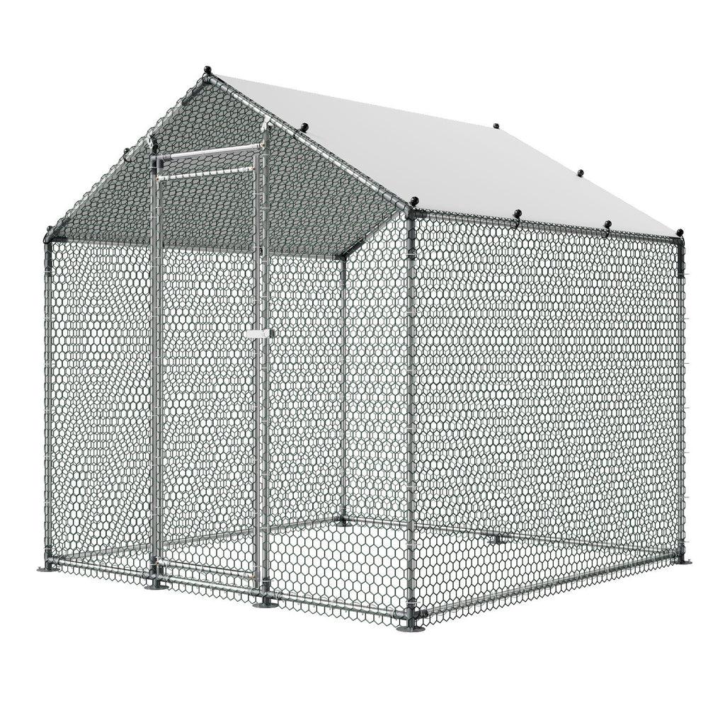 Metalinis vištidės aptvaras VEVOR JD222, 2x2x2 m