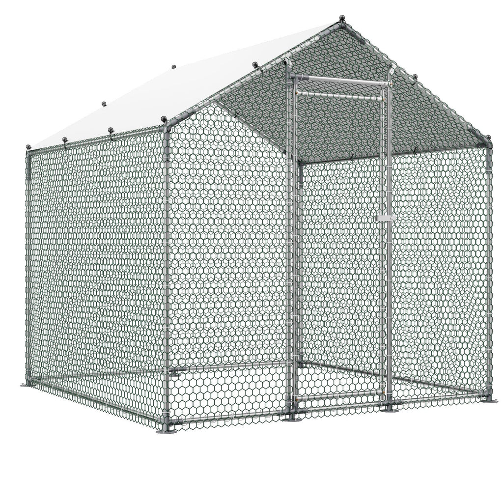 Metalinis vištidės aptvaras VEVOR JD222, 2x2x2 m