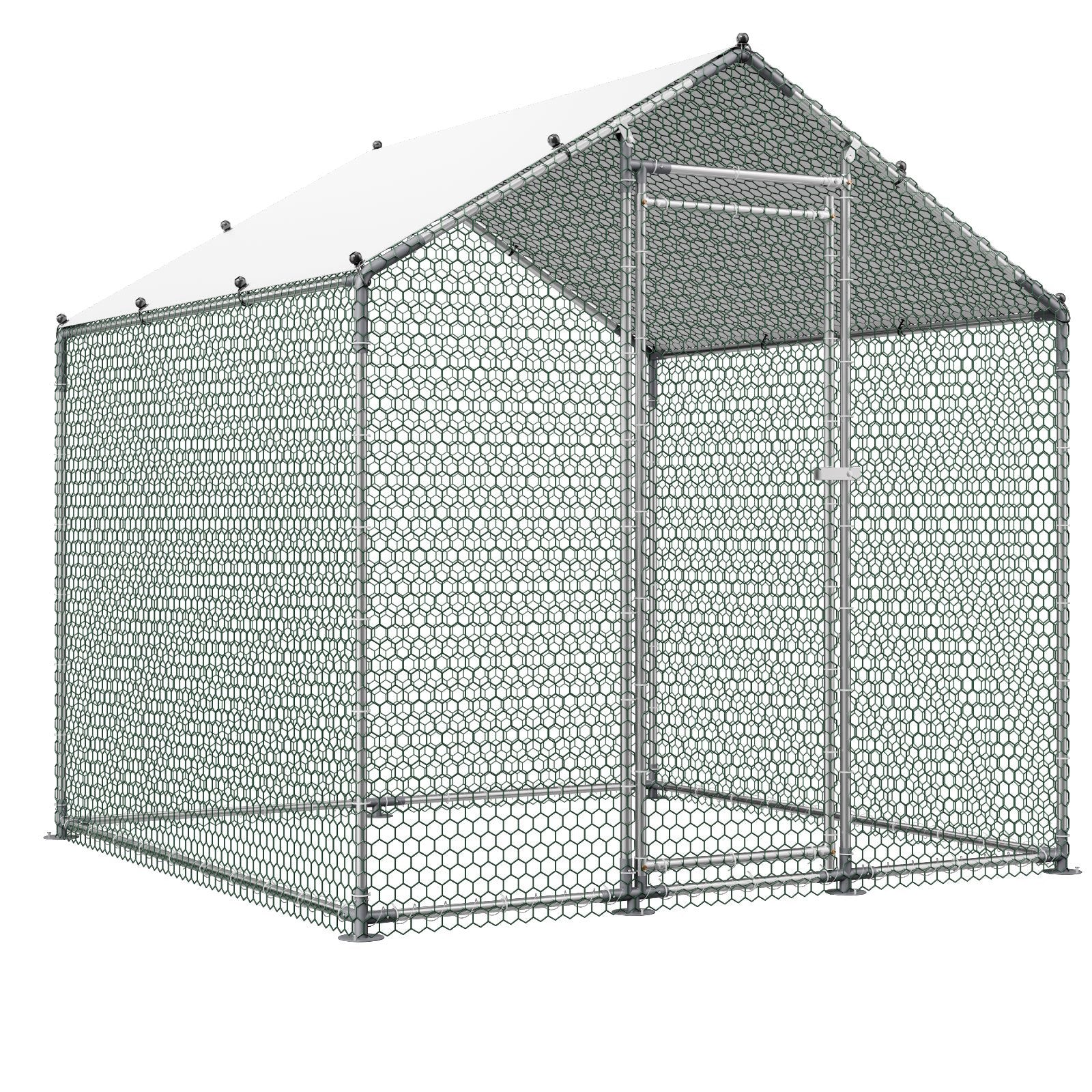 Metalinis vištidės aptvaras VEVOR JD222, 2x2x2 m
