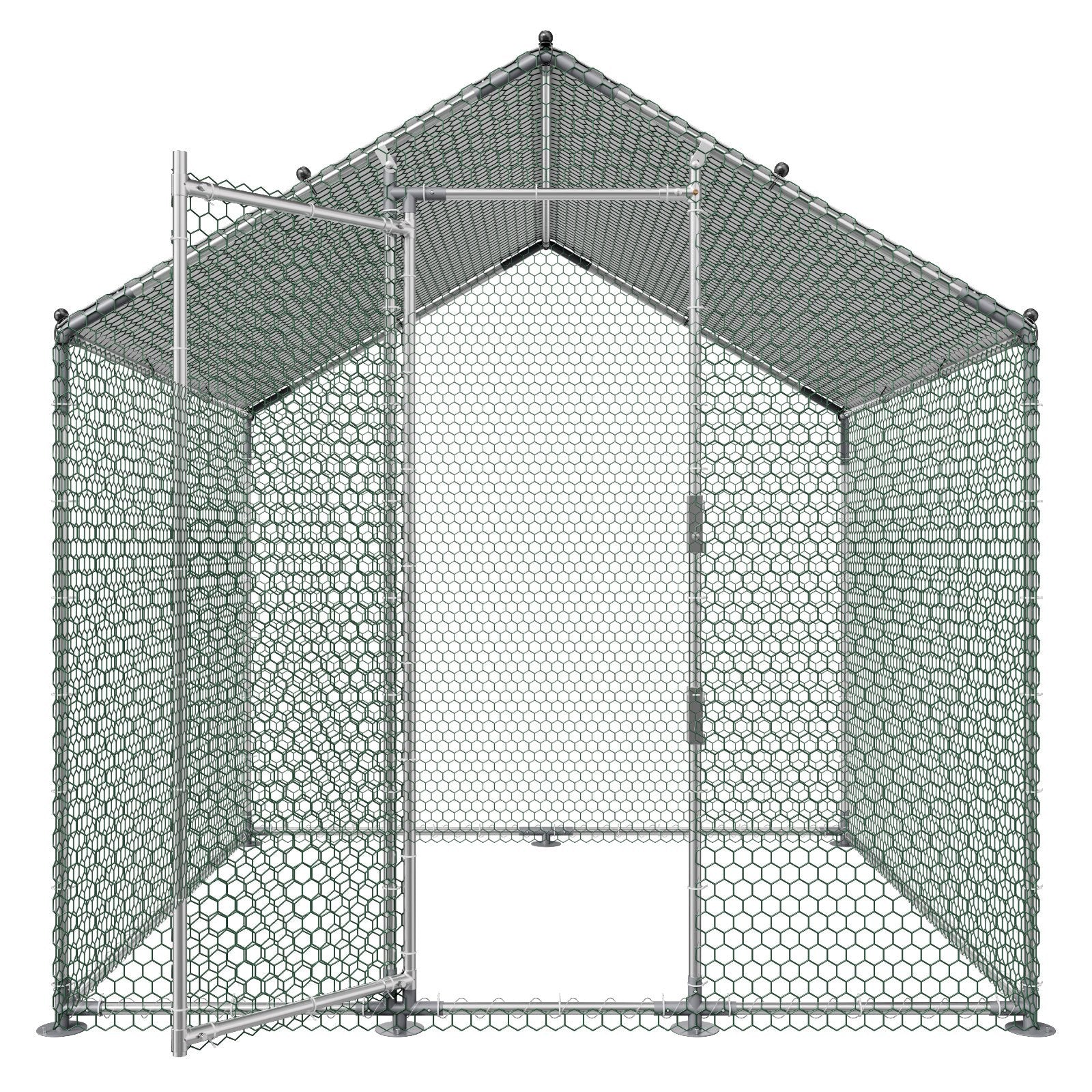 Metalinis vištidės aptvaras VEVOR JD222, 2x2x2 m