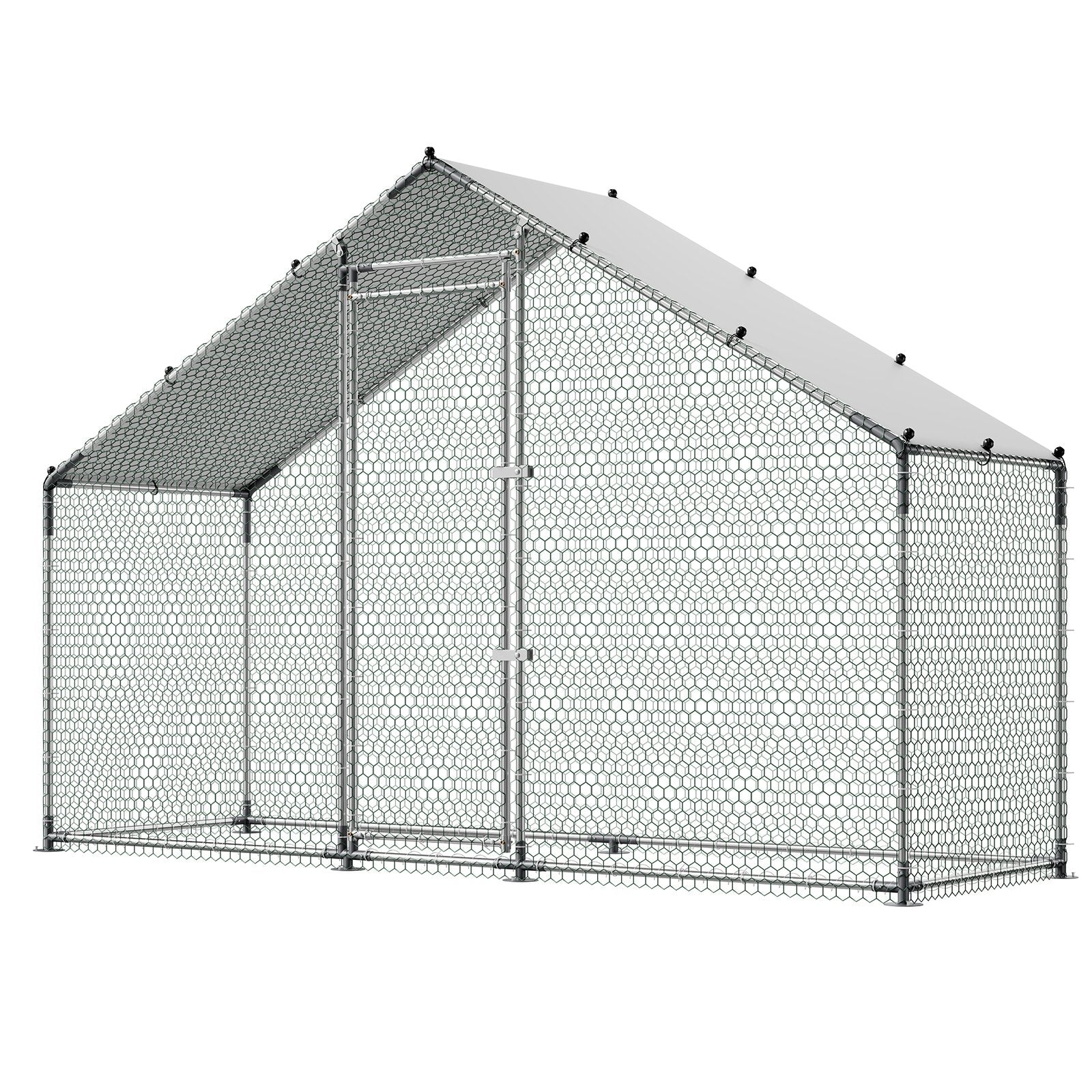 Metalinis vištidės aptvaras VEVOR CRC0301, 3 x 1 x 2 m