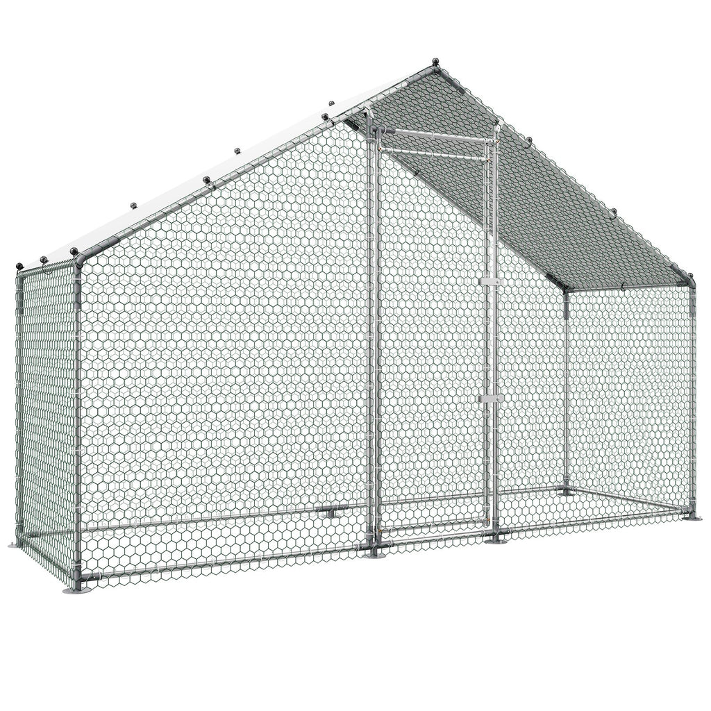 Metalinis vištidės aptvaras VEVOR CRC0301, 3 x 1 x 2 m