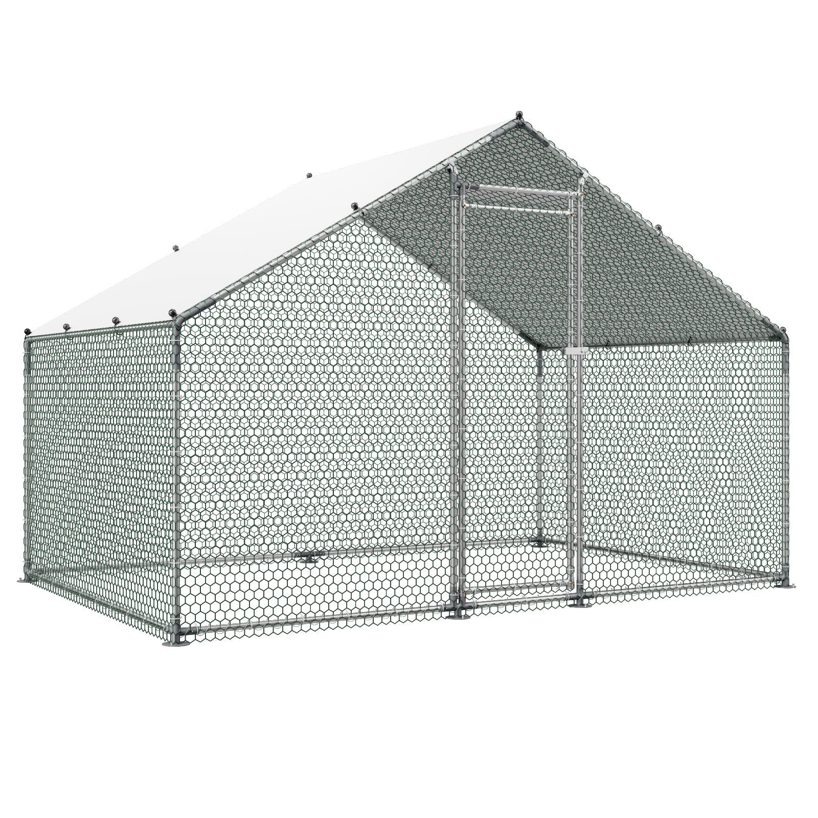 Metalinis vištidės aptvaras VEVOR JD322, 3x2x2 m