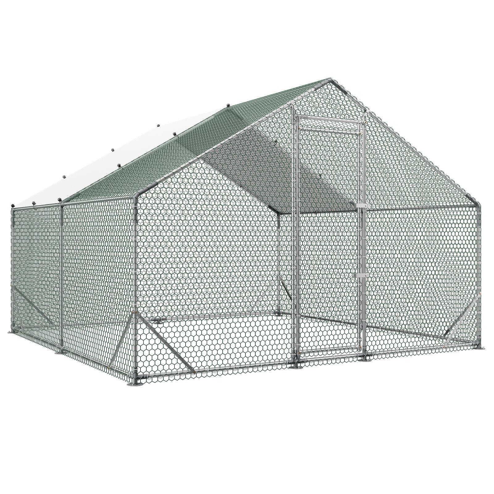 Metalinis vištidės aptvaras VEVOR CRC0303, 3 x 3 x 2 m