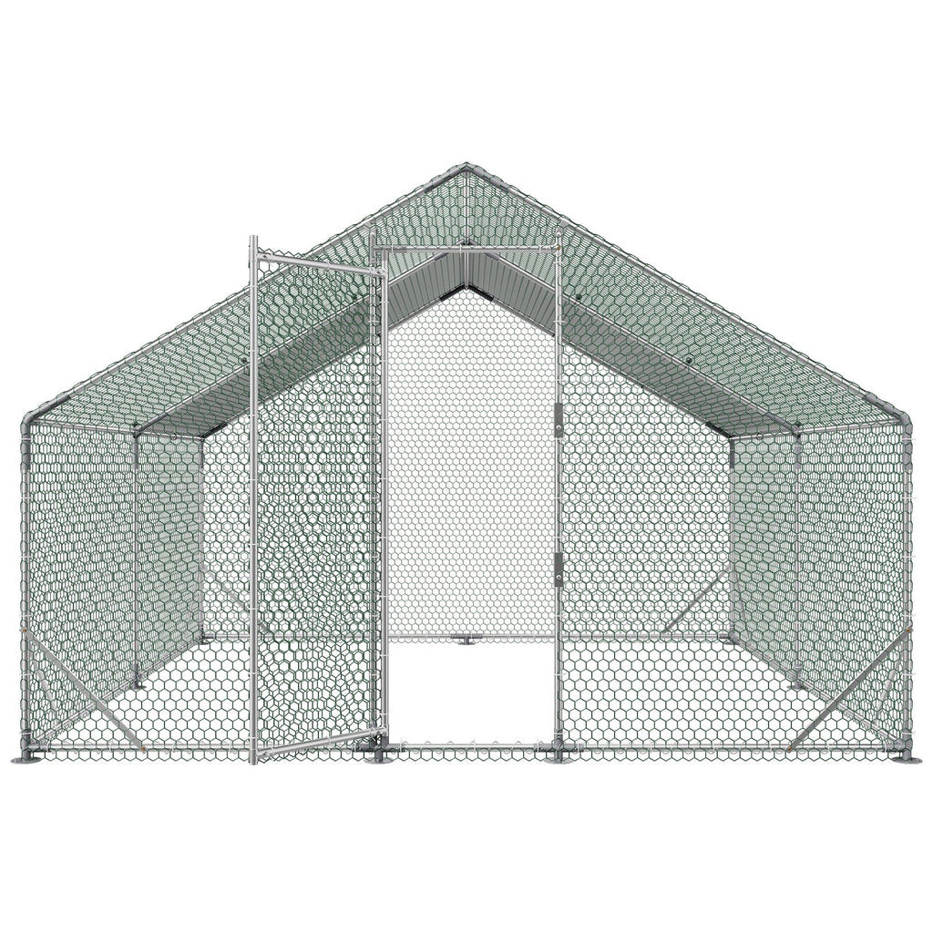 Metalinis vištidės aptvaras VEVOR CRC0303, 3 x 3 x 2 m
