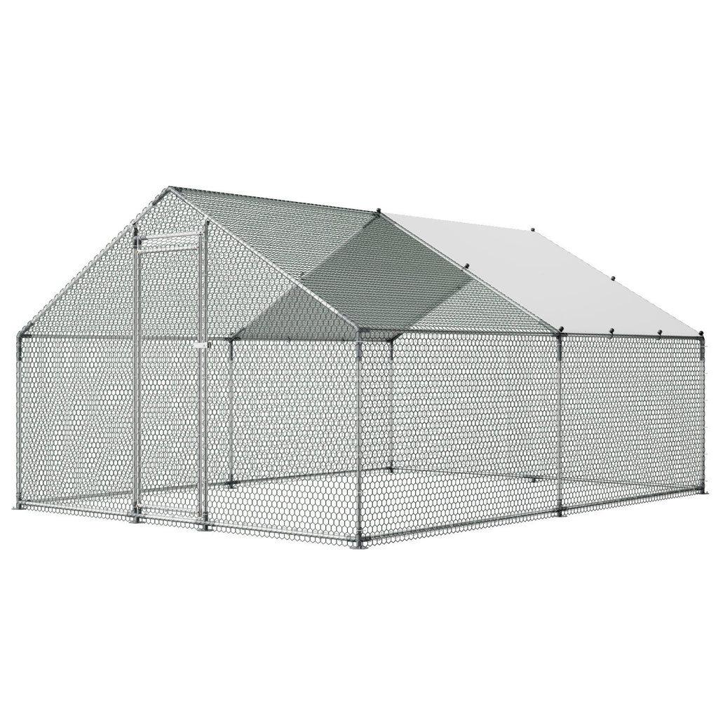 Metalinis vištidės aptvaras VEVOR JD342, 3x4x2 m