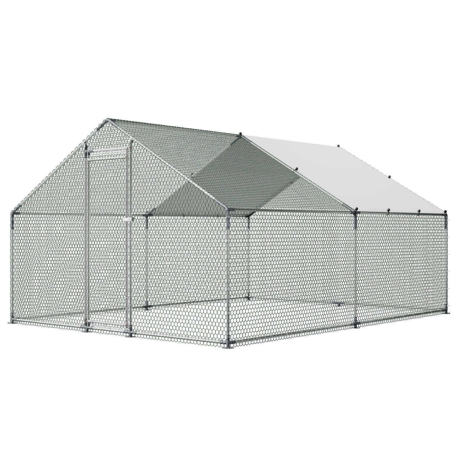 Metalinis vištidės aptvaras VEVOR JD342, 3x4x2 m