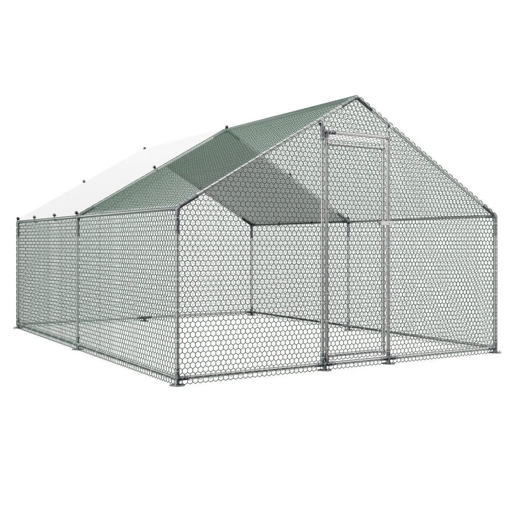 Metalinis vištidės aptvaras VEVOR JD342, 3x4x2 m