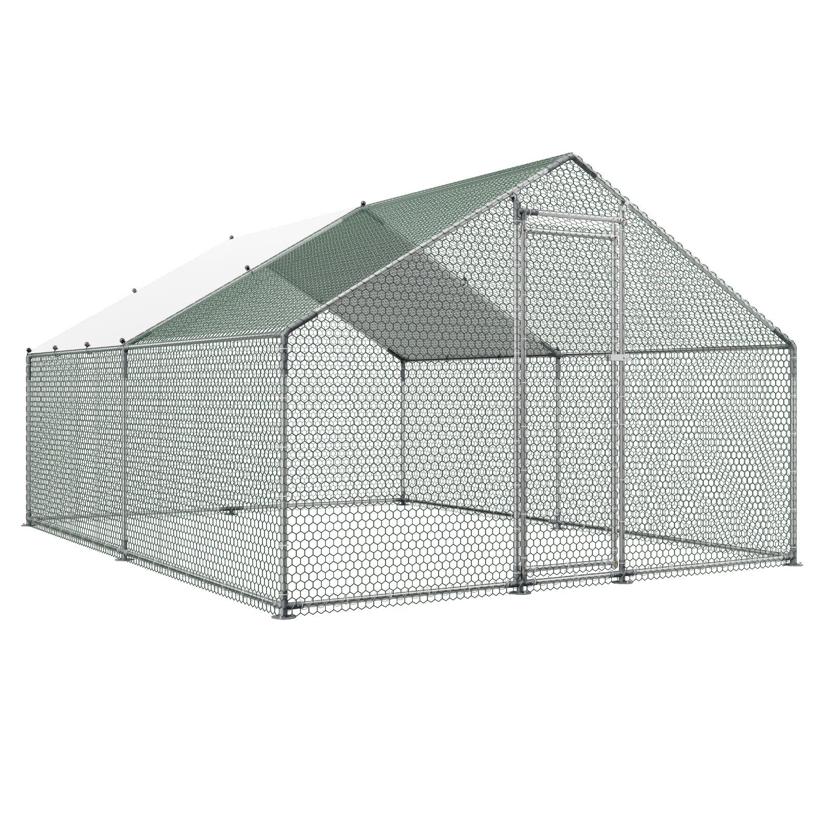 Metalinis vištidės aptvaras VEVOR JD342, 3x4x2 m