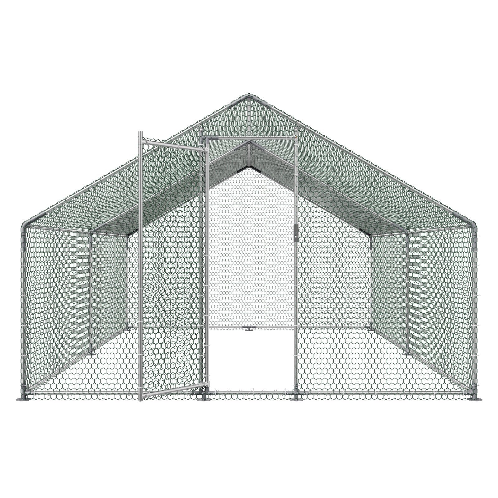 Metalinis vištidės aptvaras VEVOR JD342, 3x4x2 m