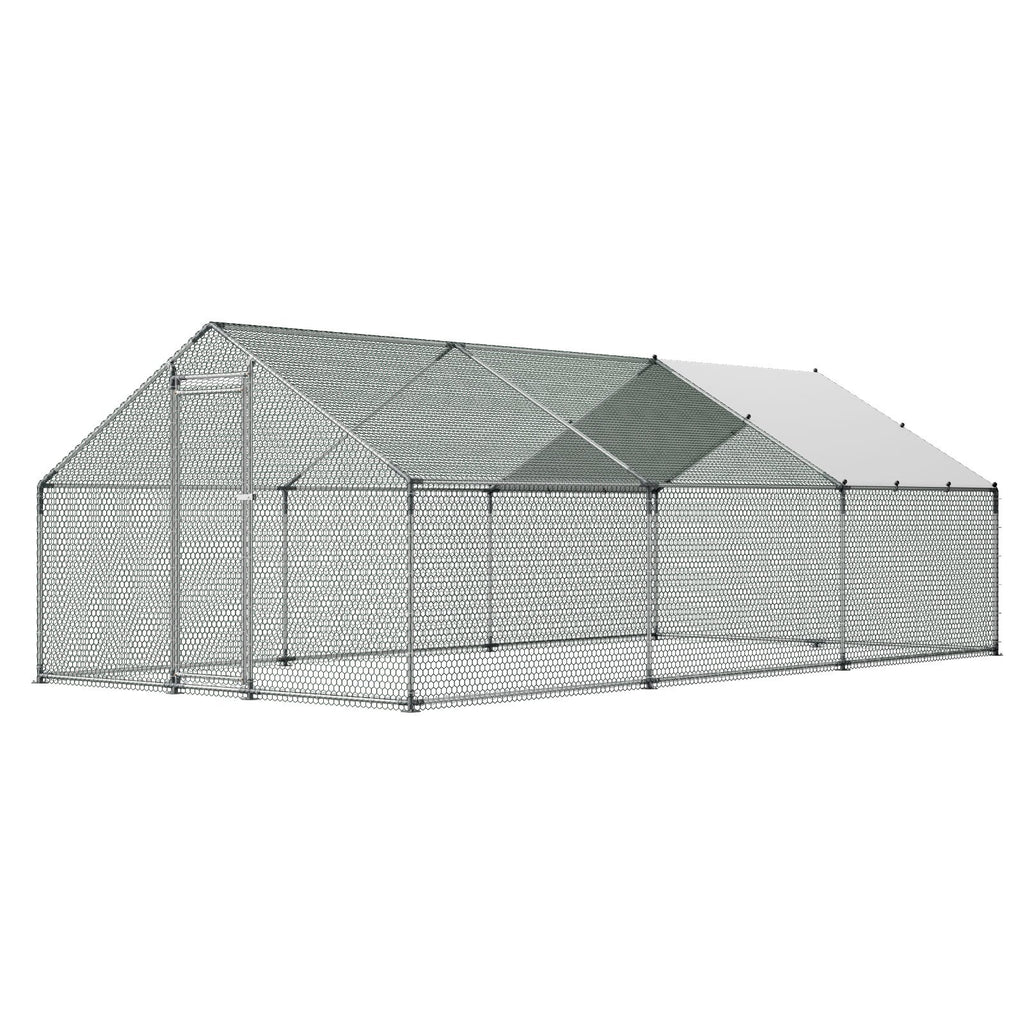 Metalinis vištidės aptvaras VEVOR JD362, 3x6x2 m