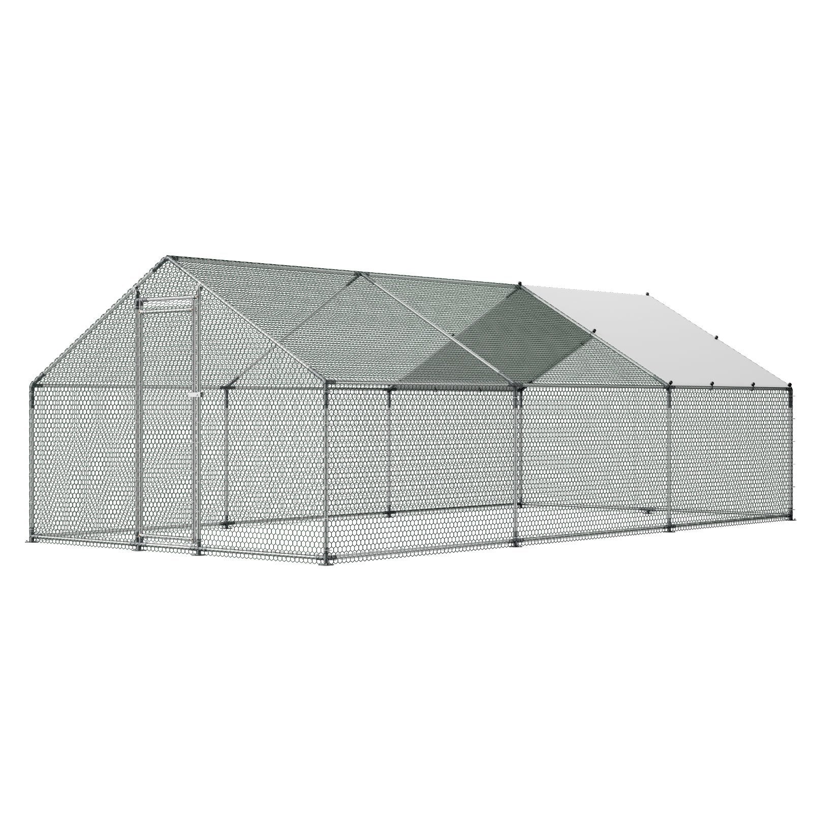 Metalinis vištidės aptvaras VEVOR JD362, 3x6x2 m