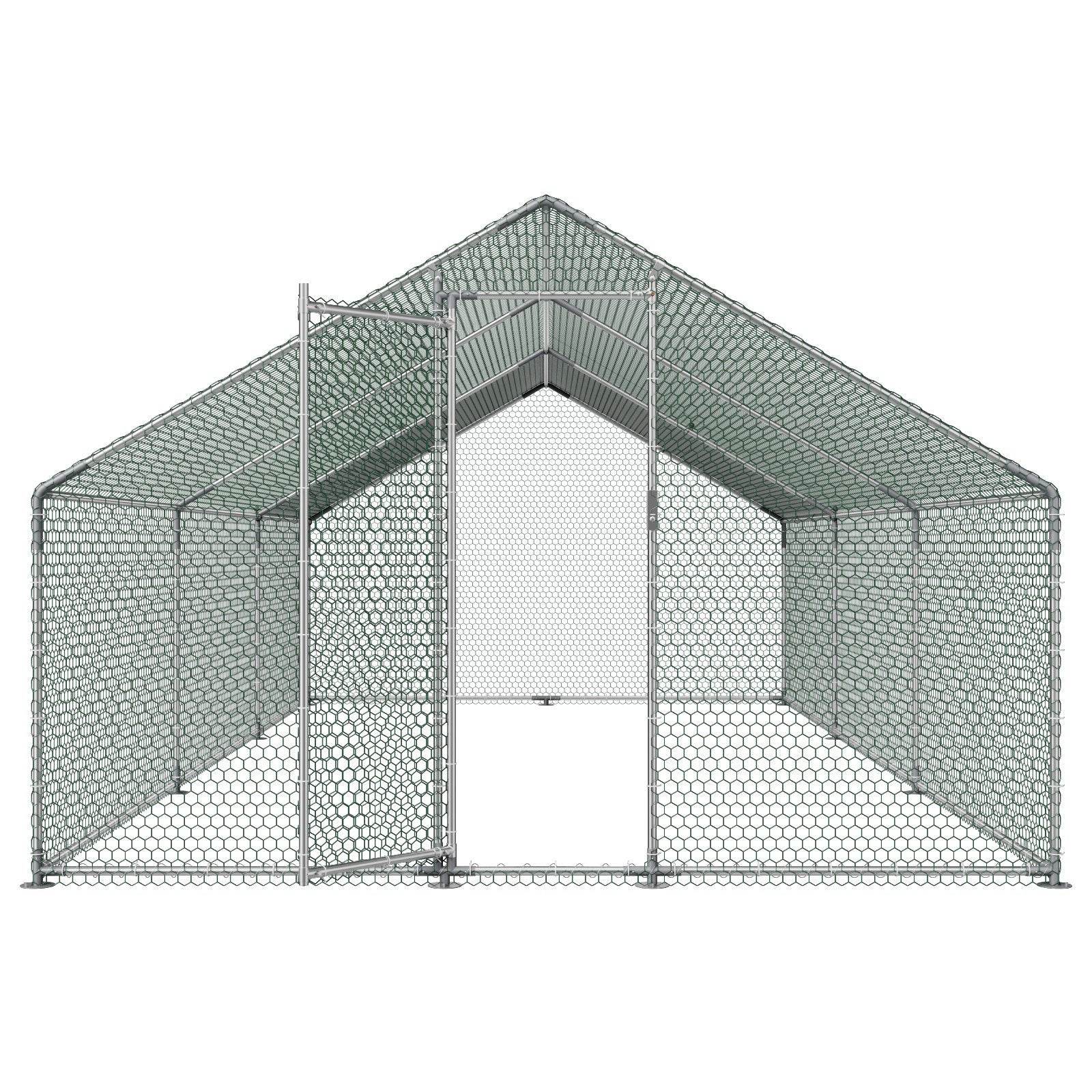 Metalinis vištidės aptvaras VEVOR JD362, 3x6x2 m