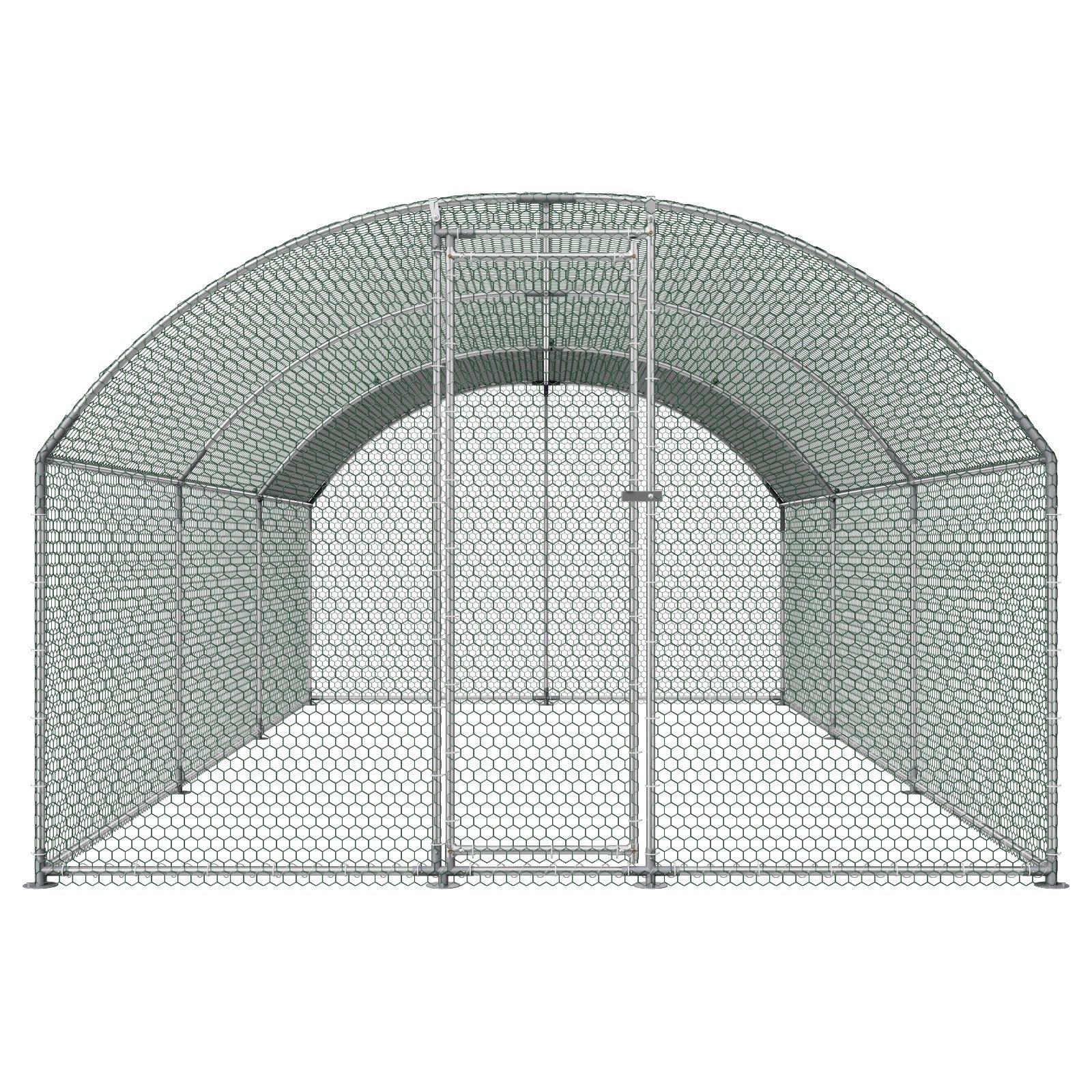 Metalinis vištidės aptvaras VEVOR YD362, 3x6x2 m