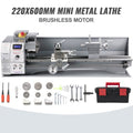 Mini metalo tekinimo staklės VEVOR 220 x 600 mm, 750 W