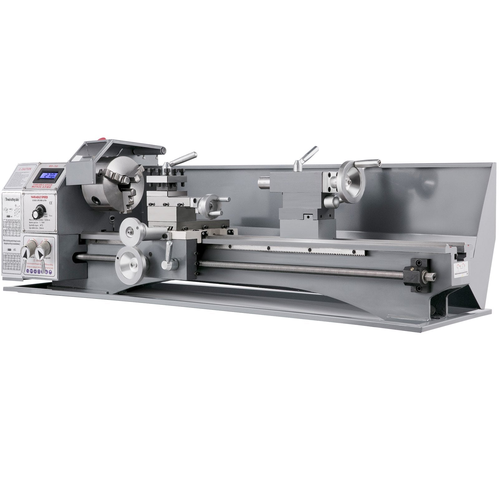 Mini metalo tekinimo staklės VEVOR 220 x 600 mm, 750 W