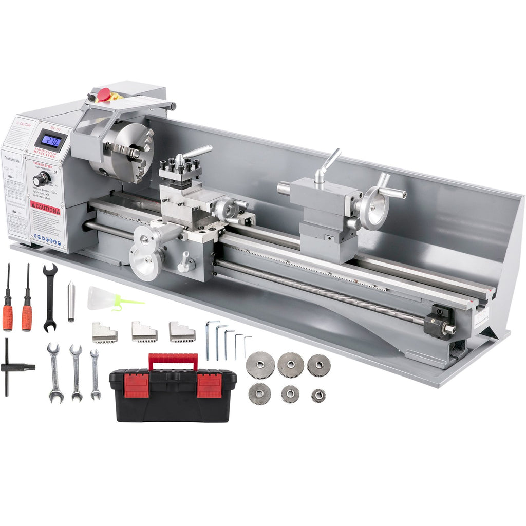 Mini metalo tekinimo staklės VEVOR 220x750mm, 1100W