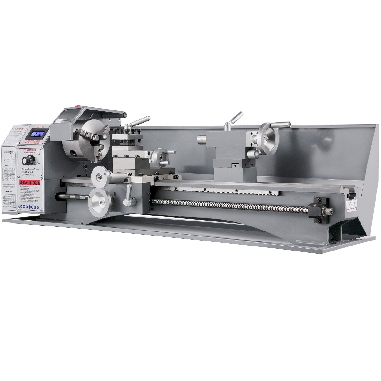 Mini metalo tekinimo staklės VEVOR 220x750mm, 1100W