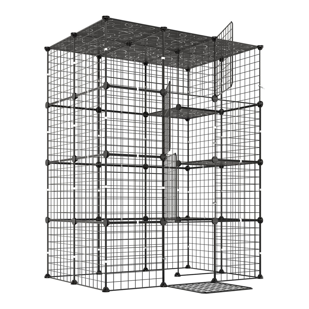Narvas katėms VEVOR 97DMSUK42604, 4 aukštų, 104x71x140 cm